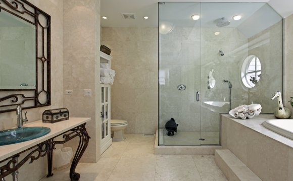 Luxury bathroom with natural