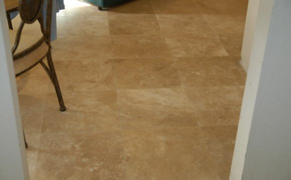 Installing Travertine tile shower walls