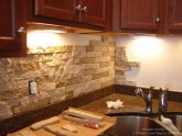 How to put up stone tile backsplash?