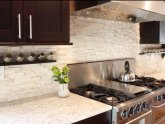 Natural stone backsplash Ideas