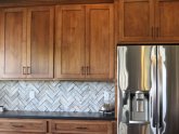 Slate tiles for kitchen backsplash