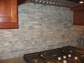 Stone backsplash tile Home Depot