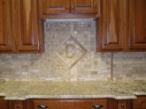 Tumbled stone backsplash images
