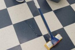 Vinegar cleans most kinds of floor coverings.